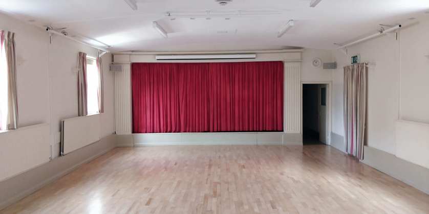Stage with Curtains Closed